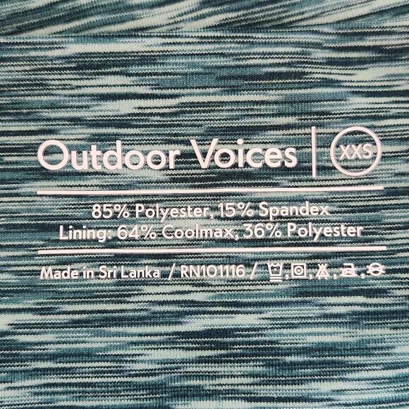 Outdoor Voices Green Leggings NWT Size XXS Green Athletic Leggings - Picture 6 of 7